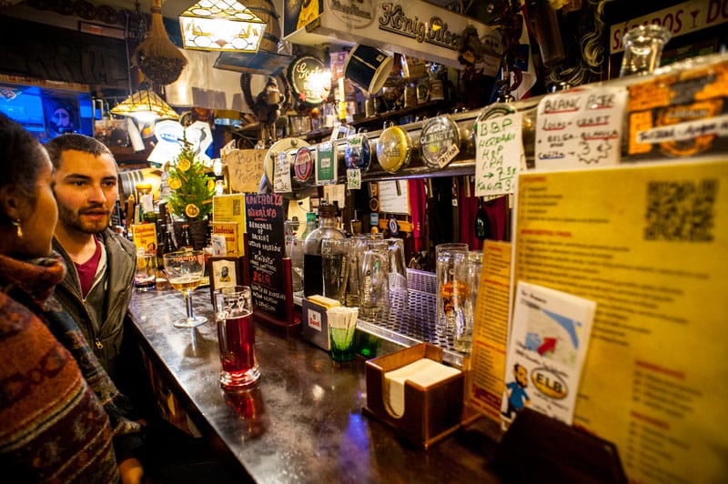 Basque microbrews at Bar Etxeberria, photo by Theodore Charles