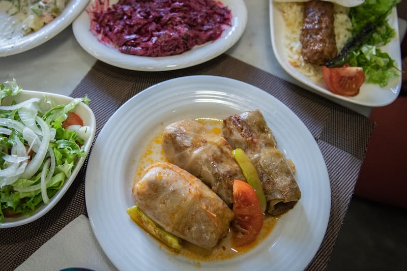 The obese lahana sarması at Ankara, a Turkish restaurant in Tbilisi, photo by Justyna Mielnikiewicz