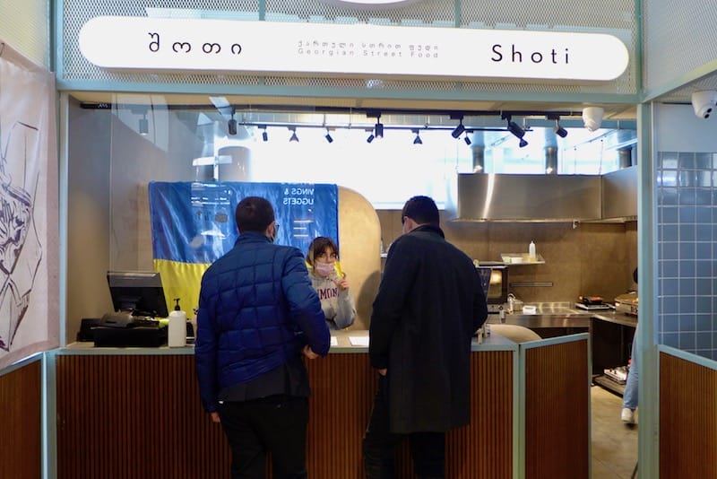 Shoti’s booth at Bazari Orbeliani, photo by Clément Girardot