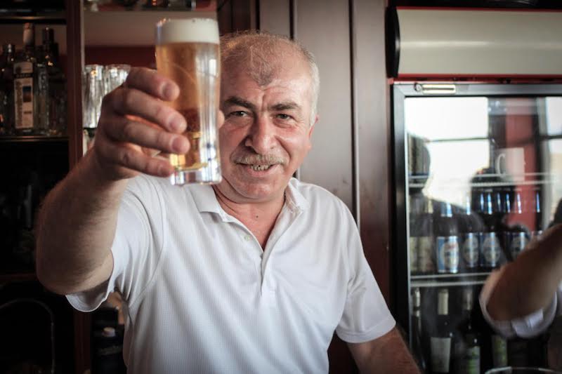 Zura, the barman at Betsy’s Hotel bar, photo by Paul Rimple