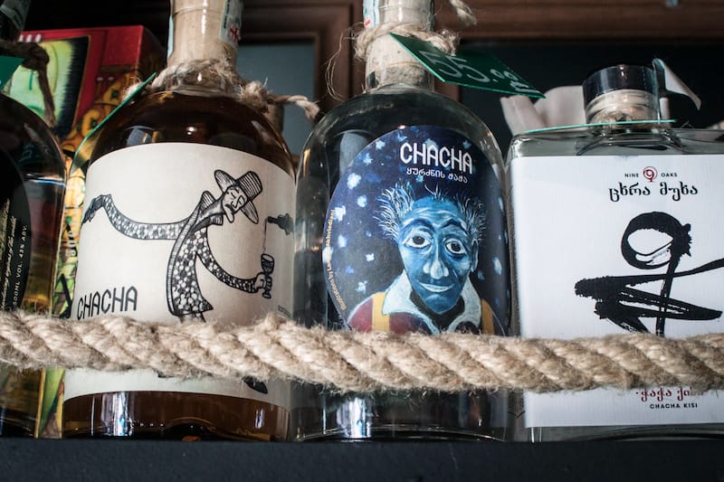 A selection of chachas for sale at Chacha Corner, photo by Justyna Mielnikiewicz