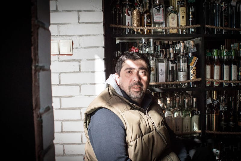 Vato Botsvadze, owner of Chacha Corner, photo by Justyna Mielnikiewicz