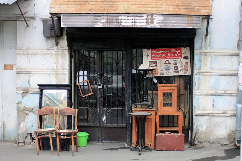 An antique shop in Plekhanov, photo by Paul Rimple
