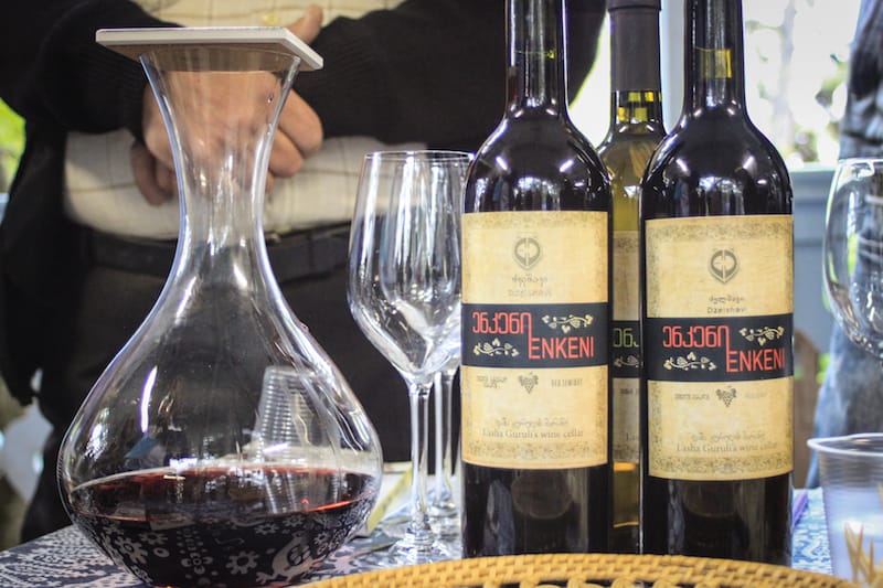 Lasha Guruli's Delshavi wine, photo by Paul Rimple