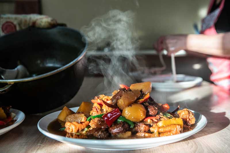 Daipanji or “Big Plate Chicken is one of the restaurant’s specialty for large groups that requires at least two hours advance notice to prepare, photo by Pearly Jacob