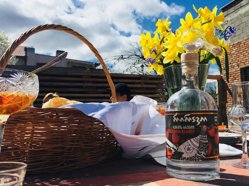 Riravo's persimmon brandy, photo by Riravo Distillery