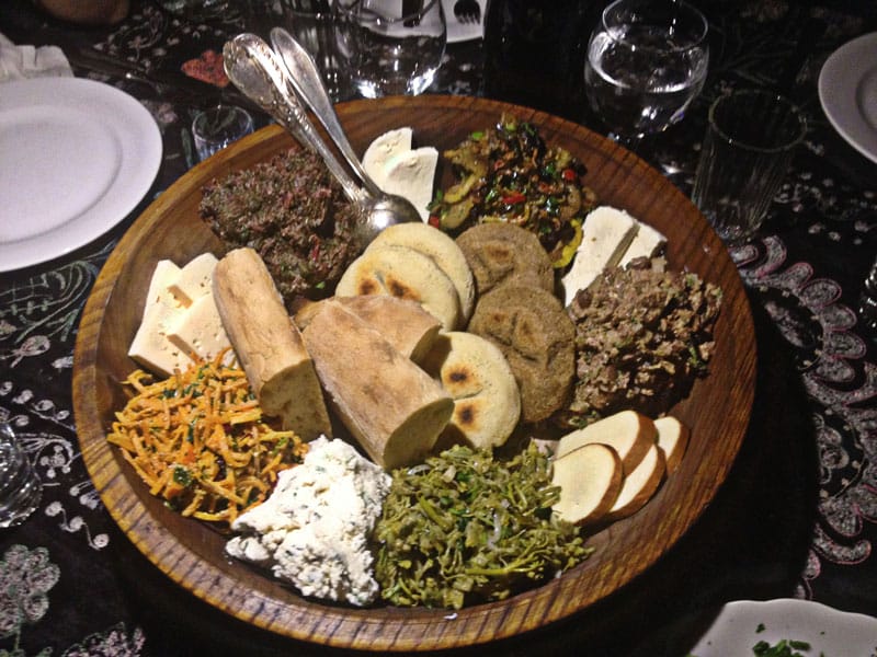 Shavi Lomi's Ghobi platter, photo by Paul Rimple