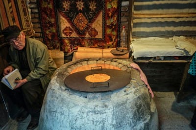 Zakhar Zakharich's tandir oven, photo by Paul Rimple