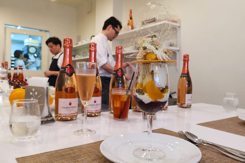 Owner Kohta Yoshioka and his team at Atelier Kohta produce creative desserts with theatrical flourish, photo by Phoebe Amoroso