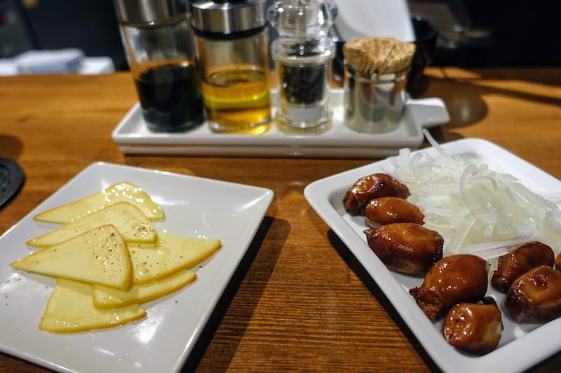 Smoked cheese and smoked squid eggs at Kemuri Ramen, photo by Lily Crossley-Baxter