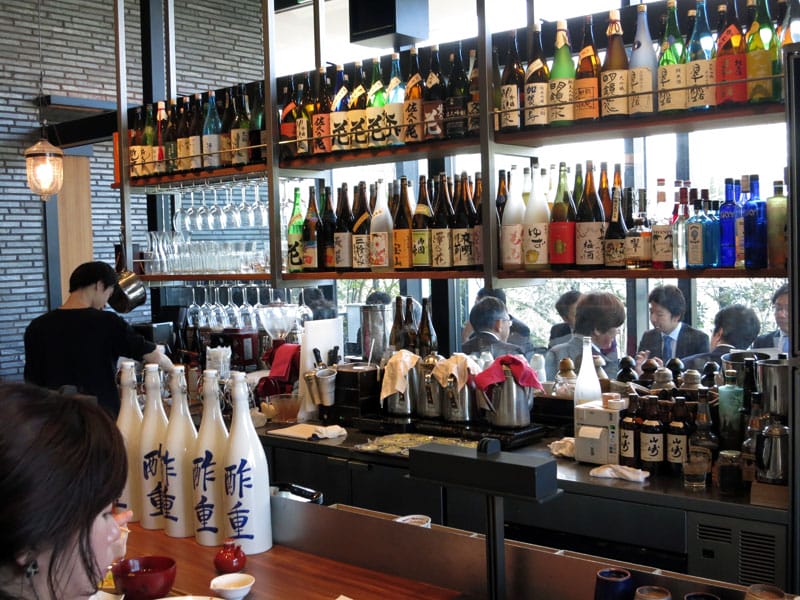 Sake at Suju Dining Rokkaku, photo by Fran Kuzui