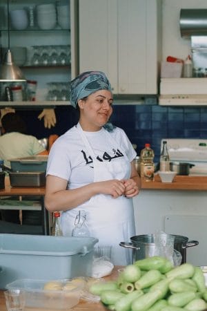 Rahaf Alakbani, one of the primary coordinators of Newcomer Kitchen, photo by Mandy Sham newcomer kitchen toronto
