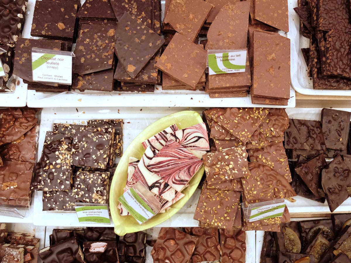 Follow the scent of chocolate to a small shop for a taste of the famous Marseille chocolate bar
