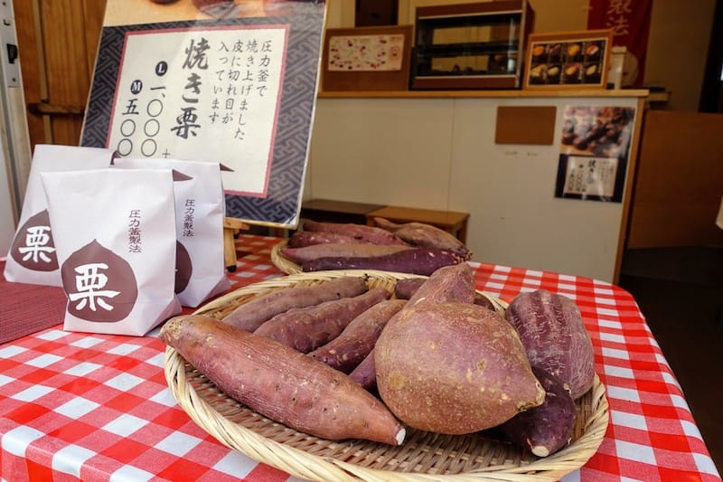 The unbaked sweet potatoes on sale at Fuji (just don't boil them!) photo by Lily Crossley-Baxter Fuji, photo by Lily Crossley-Baxter
