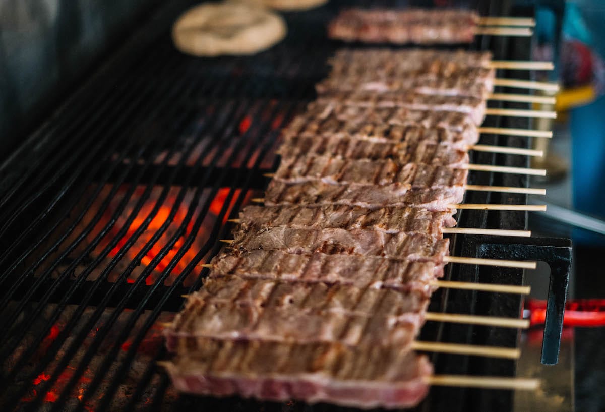 Treat yourself to a freshly grilled souvlaki