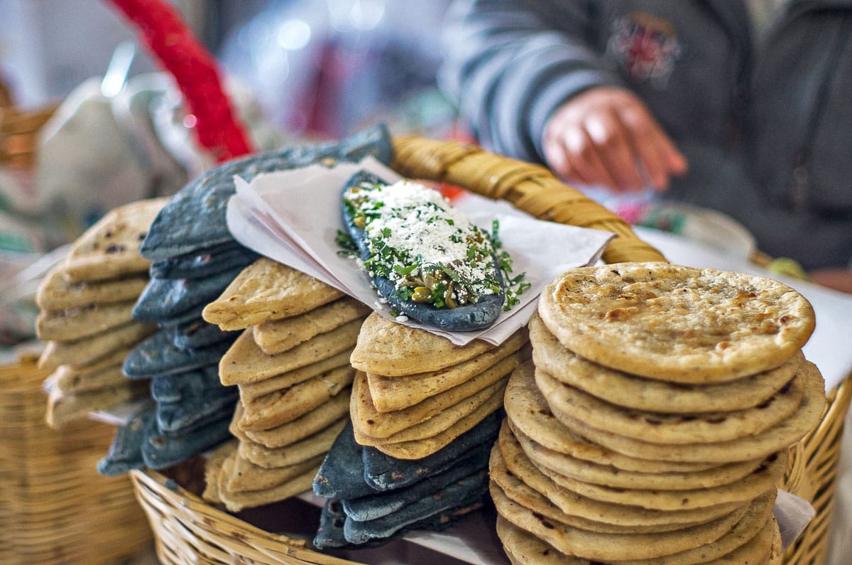 Taste delicious tlacoyos and other dishes with deep pre-Hispanic origins